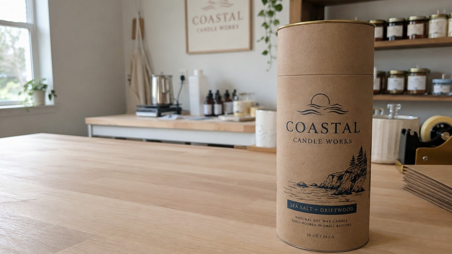Custom printed tube packaging with logo
