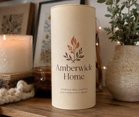 Customized tube packaging for candle and home fragrance brands