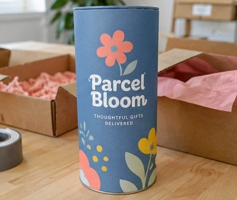 Customized tube packaging for gift and subscription box companies