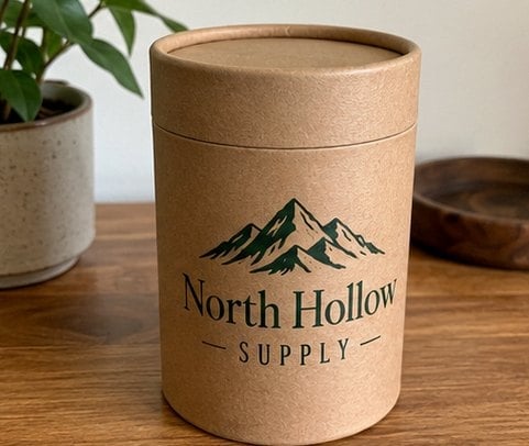 Rigid Cardboard Tube with custom branding